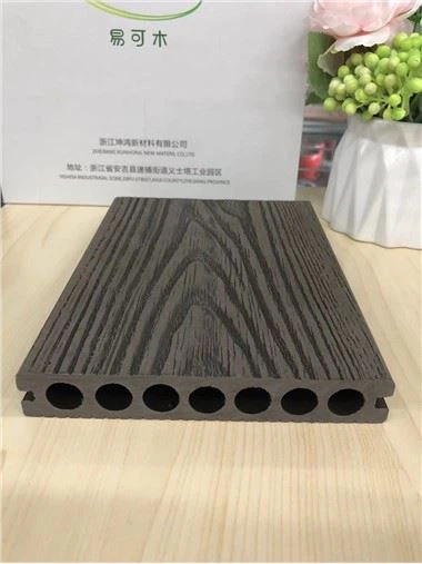 Pheej yig Hollow Round Qhov WPC Pem Teb