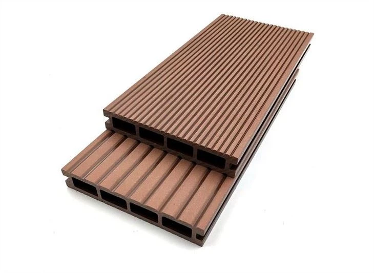Ntoo Yas Composite WPC Flooring Decking rau Chaw Ua Si